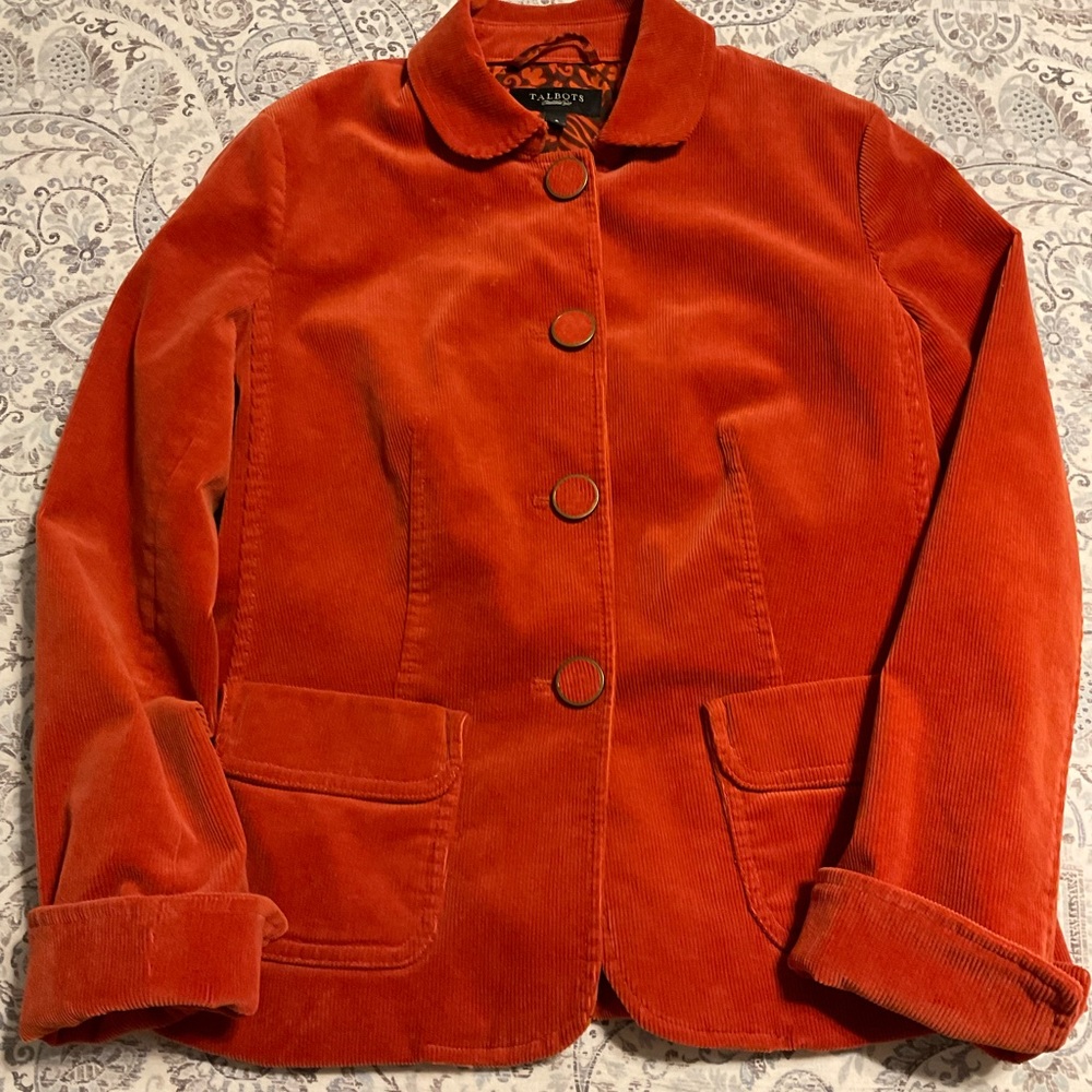 Talbot burnt orange lined size 6 jacket/blazer. Used but in very good condition.